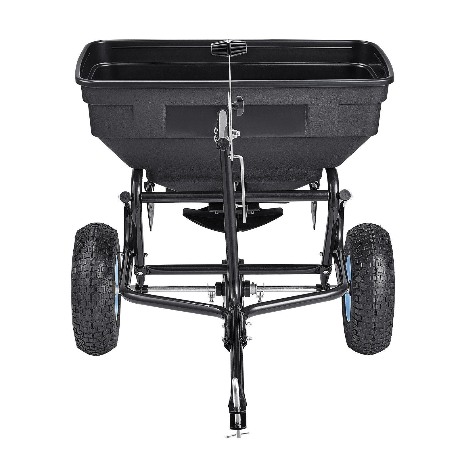 Tow Behind Broadcast Spreader, 130LBS Capacity, Tow/Push Garden Spreader with 13 in Tires, 30 Adjustable V952-TCSBJ130LBSPQZ8XK001V0