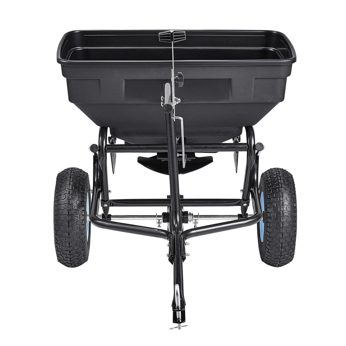 Tow Behind Broadcast Spreader, 130LBS Capacity, Tow/Push Garden Spreader with 13 in Tires, 30 Adjustable V952-TCSBJ130LBSPQZ8XK001V0
