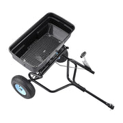 Tow Behind Broadcast Spreader, 130LBS Capacity, Tow/Push Garden Spreader with 13 in Tires, 30 Adjustable V952-TCSBJ130LBSPQZ8XK001V0