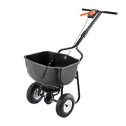 Walk Behind Spreader, 60LBS Capacity, Push Spreader with Hopper Grate, 0-9.8 ft Spreading Width, 8 in All V952-TCSBJ60LBSPZF8R6S001V0