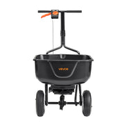 Walk Behind Spreader, 60LBS Capacity, Push Spreader with Hopper Grate, 0-9.8 ft Spreading Width, 8 in All V952-TCSBJ60LBSPZF8R6S001V0