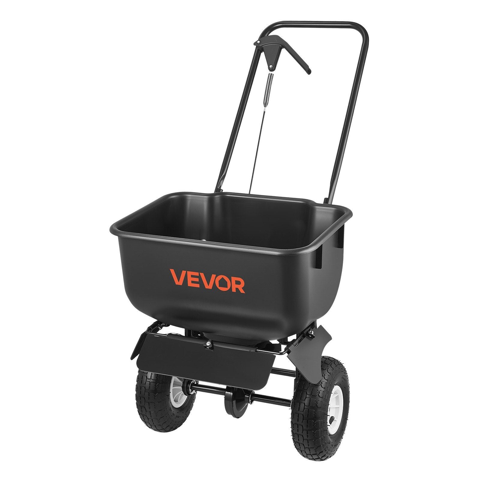 Push Lawn Spreader, 3.6m Spreading Width, Broadcast Spreader with 36.3kg Load Capacity & 10 in All-Terrain V952-TCSBJ80LBS12D3MUC001V0