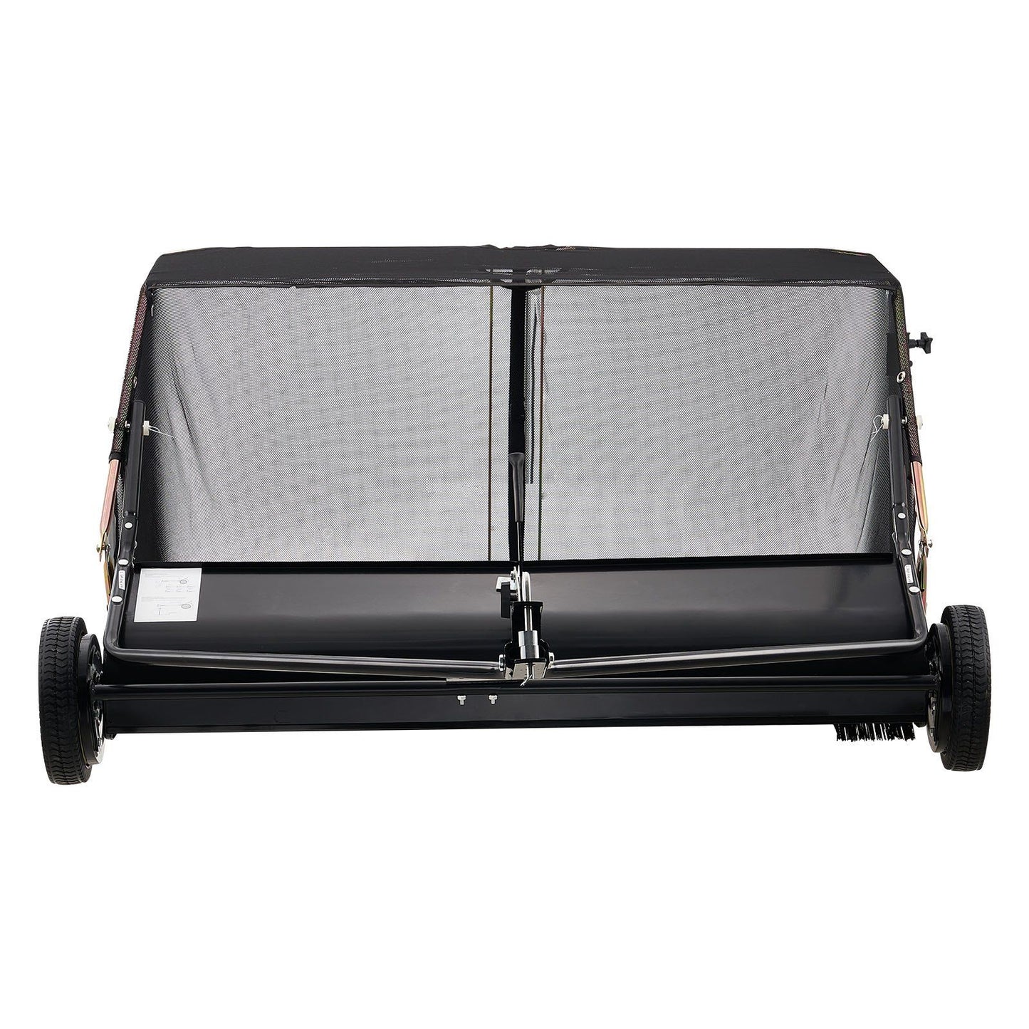 26.7 cm Tow Behind Lawn Sweeper, 26 cu.ft. Large Yard Sweeper, Adjustable Sweeping Height, Heavy Duty Leaf & V952-TCSCPQSQHC52N656O001V0