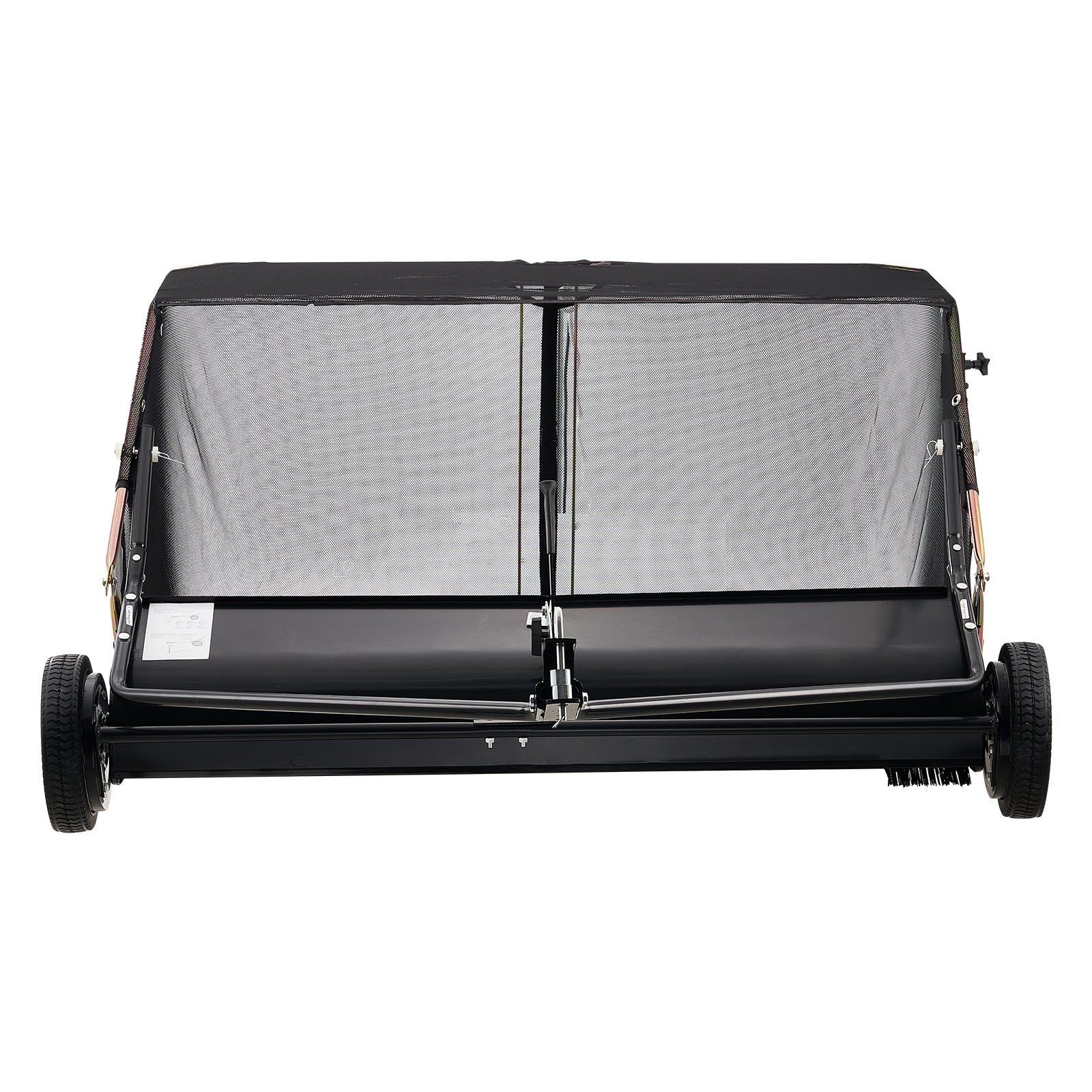 26.7 cm Tow Behind Lawn Sweeper, 26 cu.ft. Large Yard Sweeper, Adjustable Sweeping Height, Heavy Duty Leaf & V952-TCSCPQSQHC52N656O001V0