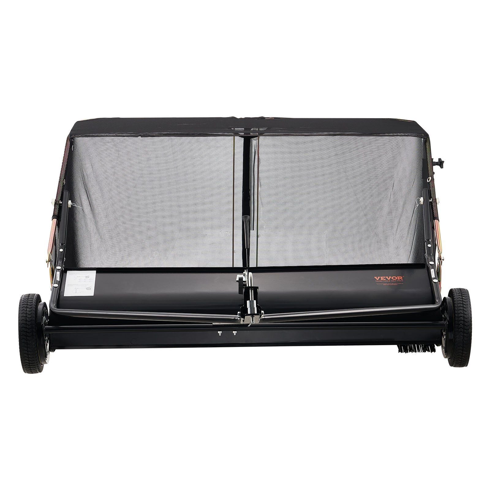 26.7 cm Tow Behind Lawn Sweeper, 26 cu.ft. Large Yard Sweeper, Adjustable Sweeping Height, Heavy Duty Leaf & V952-TCSCPQSQHC52N656O001V0
