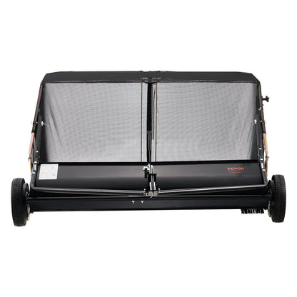 26.7 cm Tow Behind Lawn Sweeper, 26 cu.ft. Large Yard Sweeper, Adjustable Sweeping Height, Heavy Duty Leaf & V952-TCSCPQSQHC52N656O001V0
