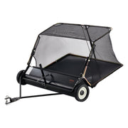 26.7 cm Tow Behind Lawn Sweeper, 26 cu.ft. Large Yard Sweeper, Adjustable Sweeping Height, Heavy Duty Leaf & V952-TCSCPQSQHC52N656O001V0