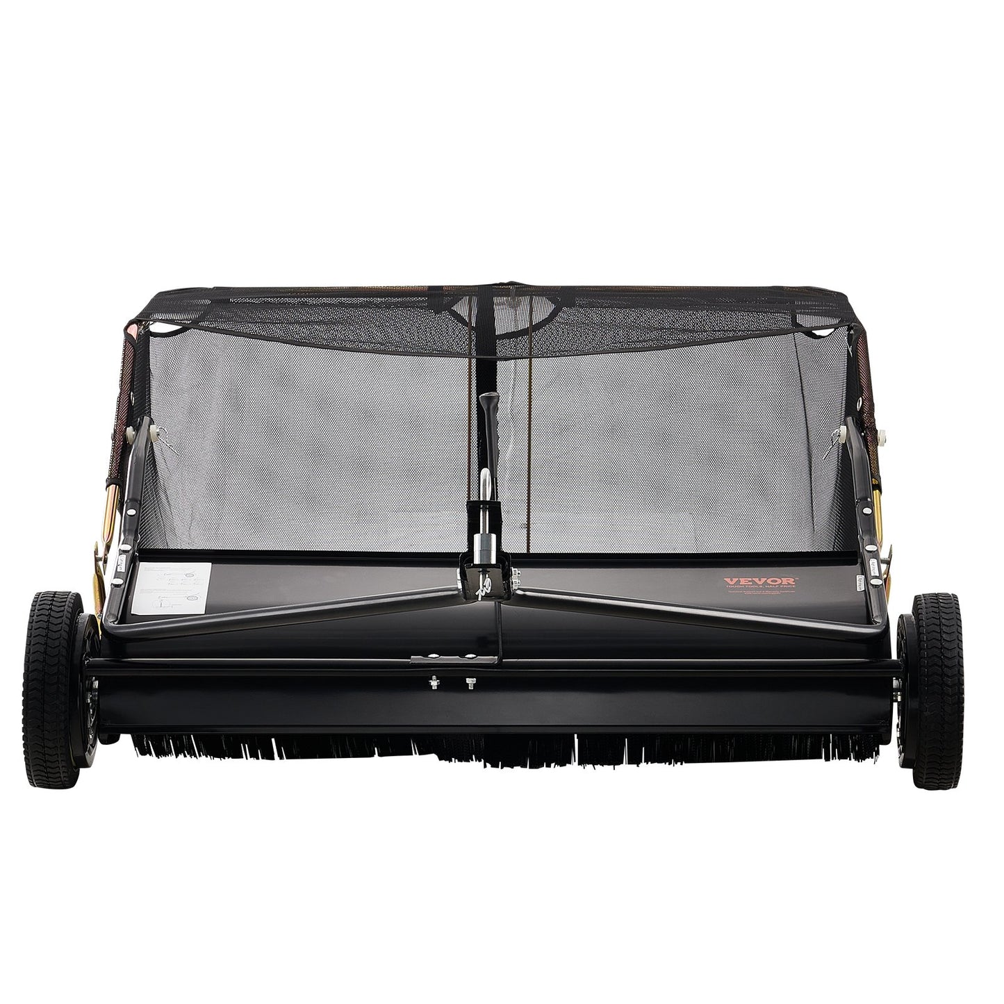 106.6 cm Lawn Sweeper Tow Behind, 12 cu.ft. Large Pull Behind Grass Sweeper, Heavy Duty Leaf & Grass V952-TCSCPQSQHS12E5UTUV0