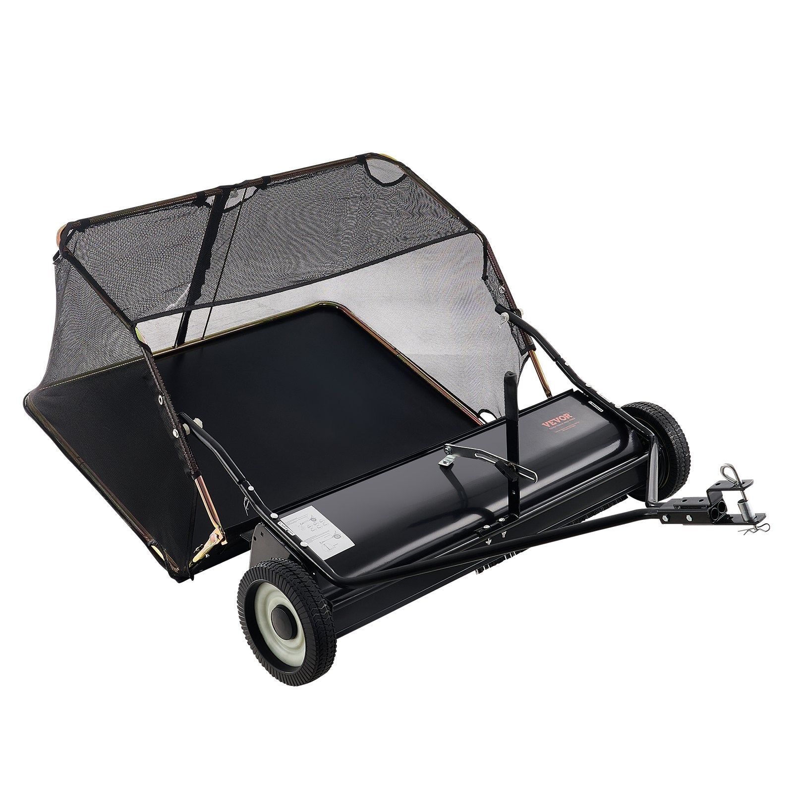 106.6 cm Lawn Sweeper Tow Behind, 12 cu.ft. Large Pull Behind Grass Sweeper, Heavy Duty Leaf & Grass V952-TCSCPQSQHS12E5UTUV0
