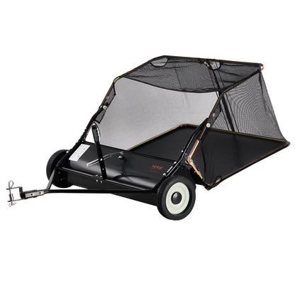 106.6 cm Lawn Sweeper Tow Behind, 12 cu.ft. Large Pull Behind Grass Sweeper, Heavy Duty Leaf & Grass V952-TCSCPQSQHS12E5UTUV0