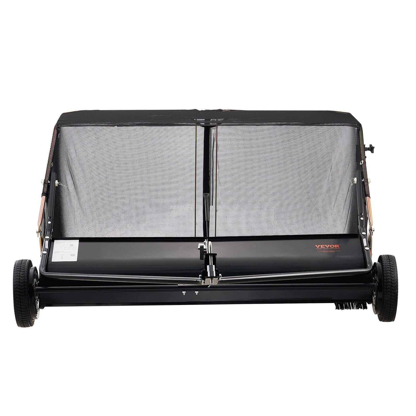 Tow-Behind Lawn Sweeper 132cm Leaf Yard Collector 26 cu.ft. Adjustable V952-TCSCPQSQHS26FYZTRV0