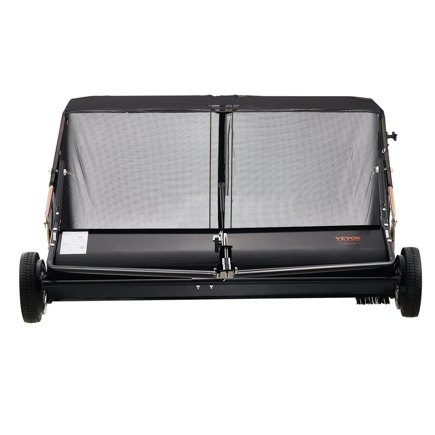 Tow-Behind Lawn Sweeper 132cm Leaf Yard Collector 26 cu.ft. Adjustable V952-TCSCPQSQHS26FYZTRV0