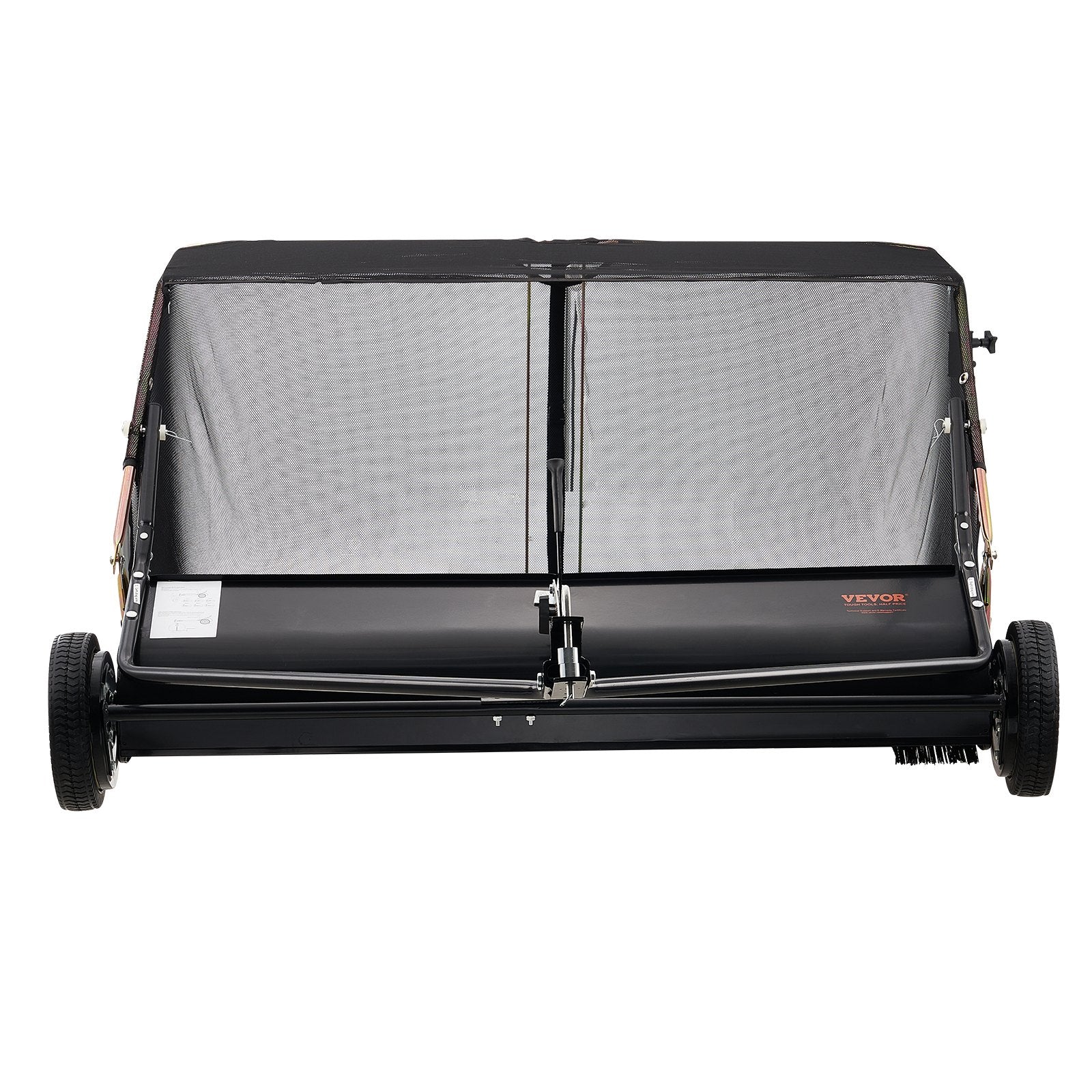 Tow-Behind Lawn Sweeper 132cm Leaf Yard Collector 26 cu.ft. Adjustable V952-TCSCPQSQHS26FYZTRV0