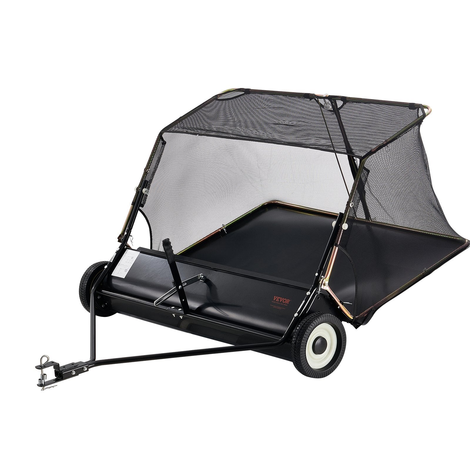Tow-Behind Lawn Sweeper 132cm Leaf Yard Collector 26 cu.ft. Adjustable V952-TCSCPQSQHS26FYZTRV0