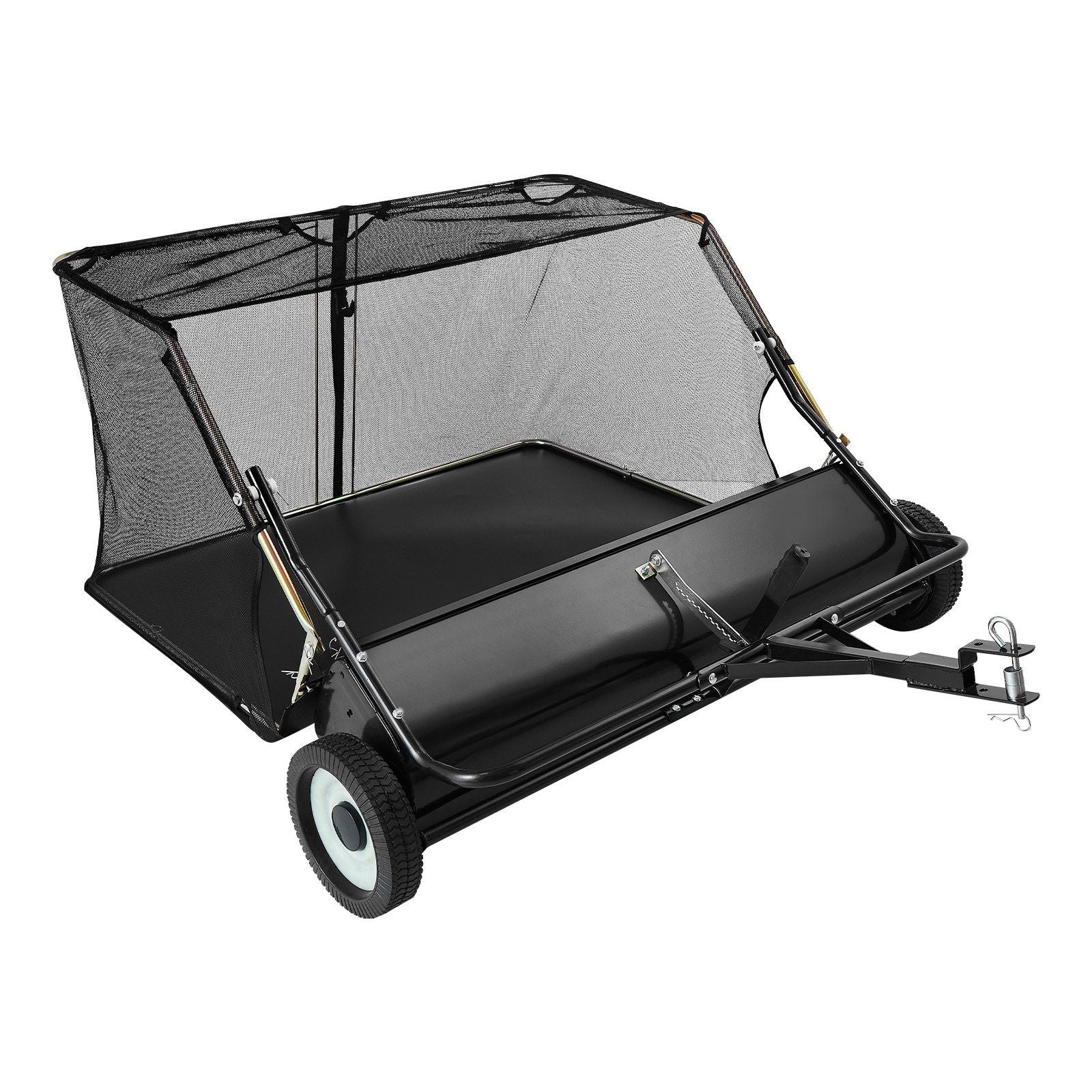 Tow Behind Lawn Sweeper, 122cm Pull Behind Yard Sweeper, 26 cu. ft Hopper Bag Capacity, Leaf & Grass V952-TCSCPQSQHS489BP0X001V0