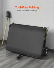 Tow Behind Lawn Sweeper, 122cm Pull Behind Yard Sweeper, 26 cu. ft Hopper Bag Capacity, Leaf & Grass V952-TCSCPQSQHS489BP0X001V0