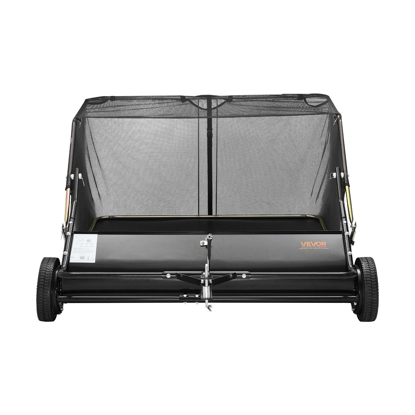 Tow Behind Lawn Sweeper, 122cm Pull Behind Yard Sweeper, 26 cu. ft Hopper Bag Capacity, Leaf & Grass V952-TCSCPQSQHS489BP0X001V0