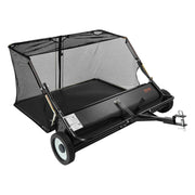 Tow Behind Lawn Sweeper, 122cm Pull Behind Yard Sweeper, 26 cu. ft Hopper Bag Capacity, Leaf & Grass V952-TCSCPQSQHS489BP0X001V0