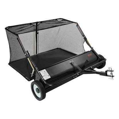 Tow Behind Lawn Sweeper, 122cm Pull Behind Yard Sweeper, 26 cu. ft Hopper Bag Capacity, Leaf & Grass V952-TCSCPQSQHS489BP0X001V0