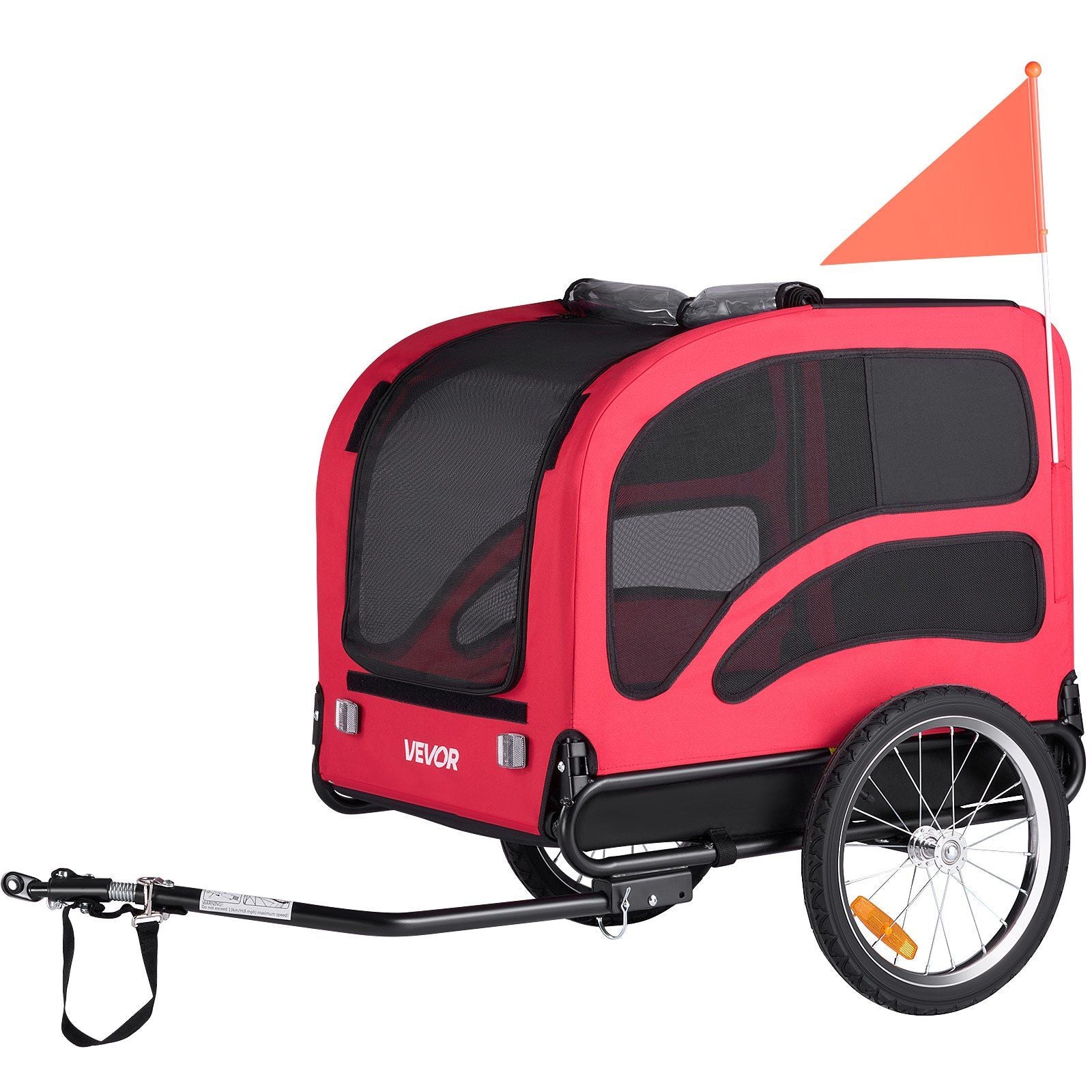 Dog Bike Trailer, Supports up to 45 kg, Pet Cart Bicycle Carrier for Small & Large Dogs, Easy Folding Frame V952-TCSCWZXCTC10QAEQQ001V0