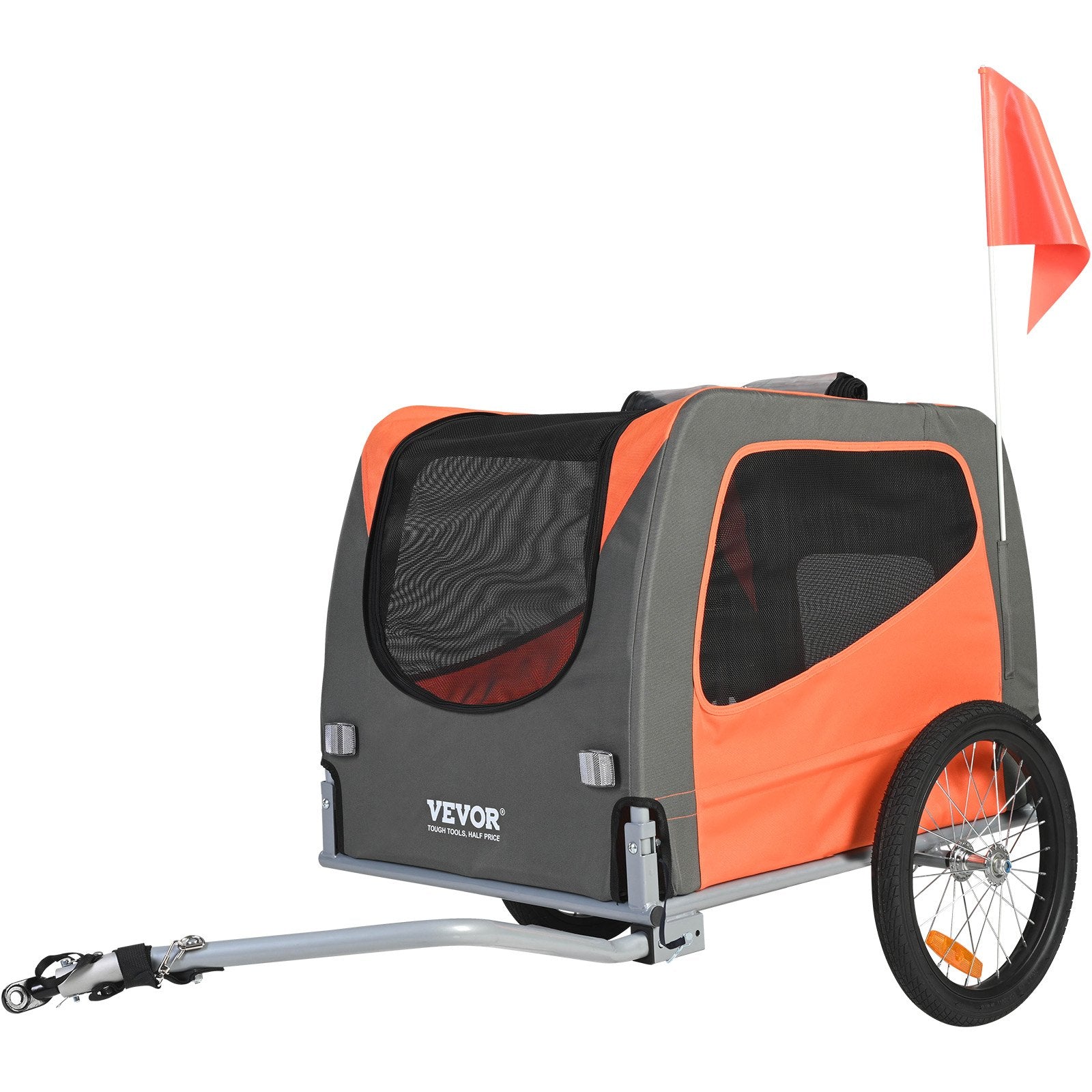Dog Bike Trailer, Supports up to 30 kg, Pet Cart Bicycle Carrier, Easy Folding Frame with Quick Release V952-TCSCWZXCTC16LVAJAV0