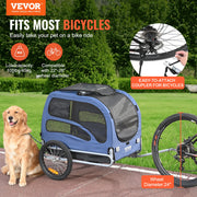 Dog Bike Trailer, Supports up to 45 kg, Pet Cart Bicycle Carrier, Easy Folding Frame with Quick Release V952-TCSCWZXCTC883T64DV0