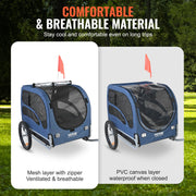 Dog Bike Trailer, Supports up to 45 kg, Pet Cart Bicycle Carrier, Easy Folding Frame with Quick Release V952-TCSCWZXCTC883T64DV0