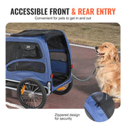 Dog Bike Trailer, Supports up to 45 kg, Pet Cart Bicycle Carrier, Easy Folding Frame with Quick Release V952-TCSCWZXCTC883T64DV0