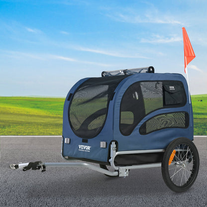 Dog Bike Trailer, Supports up to 45 kg, Pet Cart Bicycle Carrier, Easy Folding Frame with Quick Release V952-TCSCWZXCTC883T64DV0