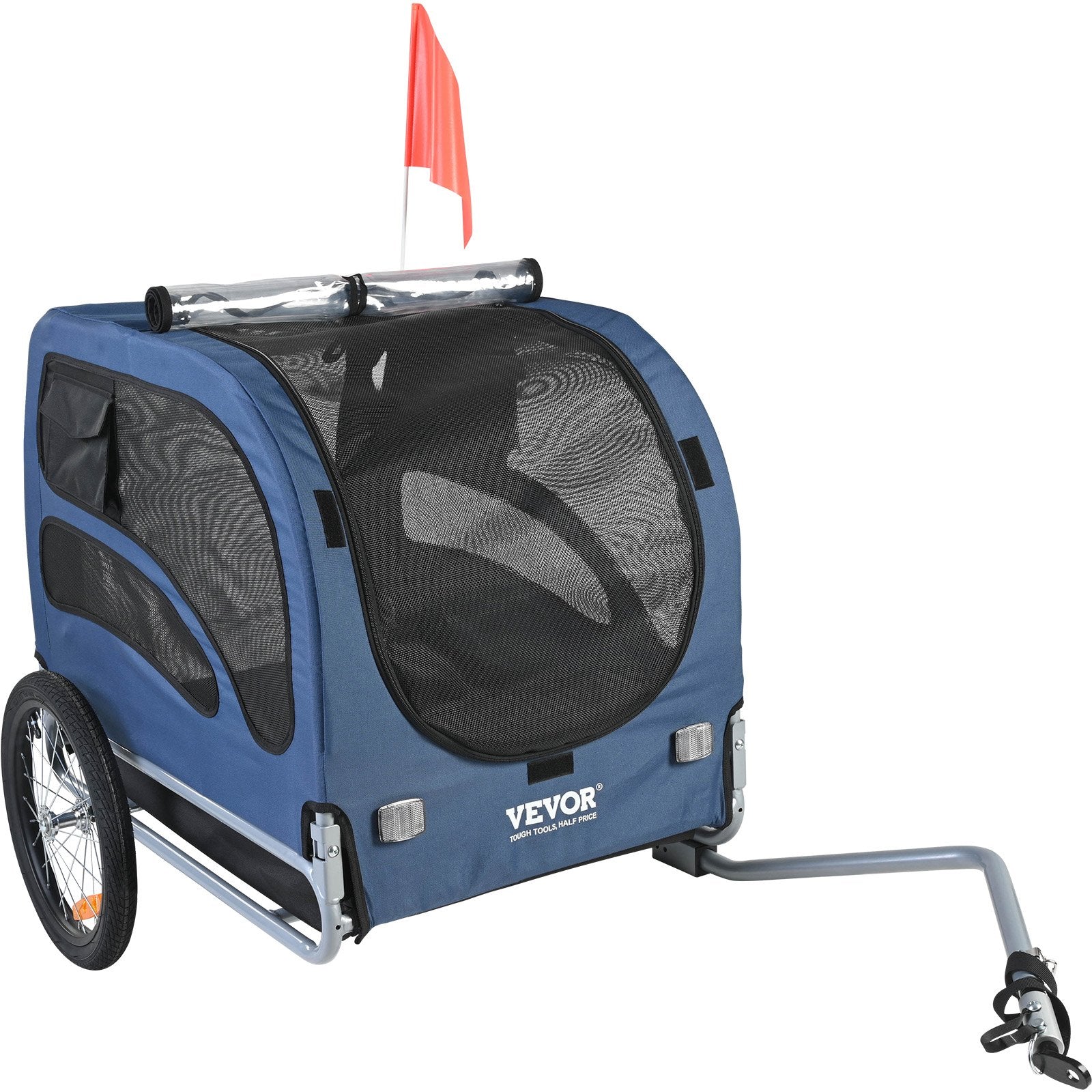 Dog Bike Trailer, Supports up to 45 kg, Pet Cart Bicycle Carrier, Easy Folding Frame with Quick Release V952-TCSCWZXCTC883T64DV0