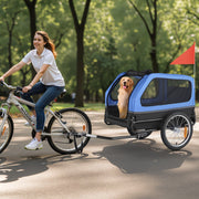 Dog Bike Trailer, Supports up to 40 kg, Pet Cart Bicycle Carrier for Small & Large Dogs, Easy Folding Frame V952-TCSCWZXCTC88AW1LH001V0