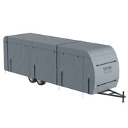 Travel Trailer Cover, 9.1-9.8m RV Cover, 4-Layer Non-Woven Fabric Camper Cover, Waterproof, Windproof And V952-TCSFCCYTGSFCVZTTJV0