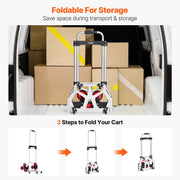 Stair Climbing Cart Heavy Duty Folding Hand Truck Dolly 118 kg 10 Wheels V952-TCSPLCYS260LDSY04V0