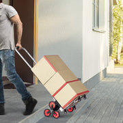 Stair Climbing Cart Heavy Duty Folding Hand Truck Dolly 118 kg 10 Wheels V952-TCSPLCYS260LDSY04V0