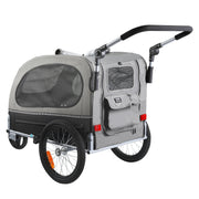 Dog Bike Trailer, Supports up to 40 kg, 2-in-1 Pet Stroller Cart Bicycle Carrier, Easy Folding Cart Frame V952-TCTCLYSCWZXCSF5IBV0