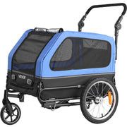 Dog Bike Trailer, Supports up to 40 kg, 2-in-1 Pet Stroller Cart Bicycle Carrier for Small & Large Dogs, Easy V952-TCTCLYSCWZXCV6PKI001V0