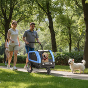 Dog Bike Trailer, Supports up to 40 kg, 2-in-1 Pet Stroller Cart Bicycle Carrier for Small & Large Dogs, Easy V952-TCTCLYSCWZXCV6PKI001V0