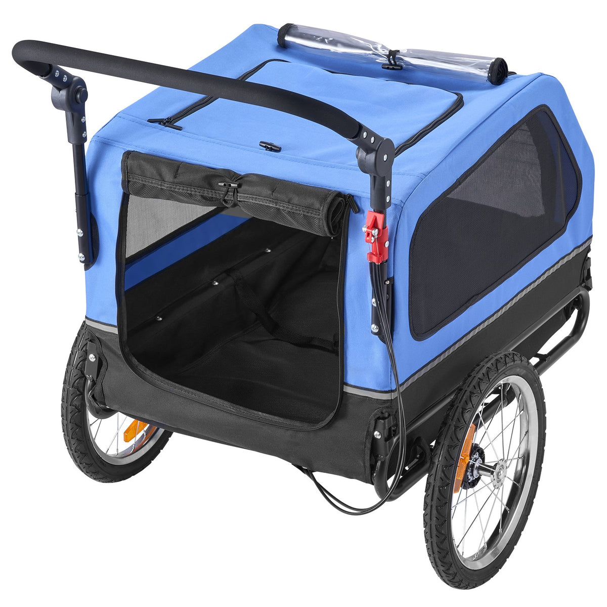 Dog Bike Trailer, Supports up to 40 kg, 2-in-1 Pet Stroller Cart Bicycle Carrier for Small & Large Dogs, Easy V952-TCTCLYSCWZXCV6PKI001V0
