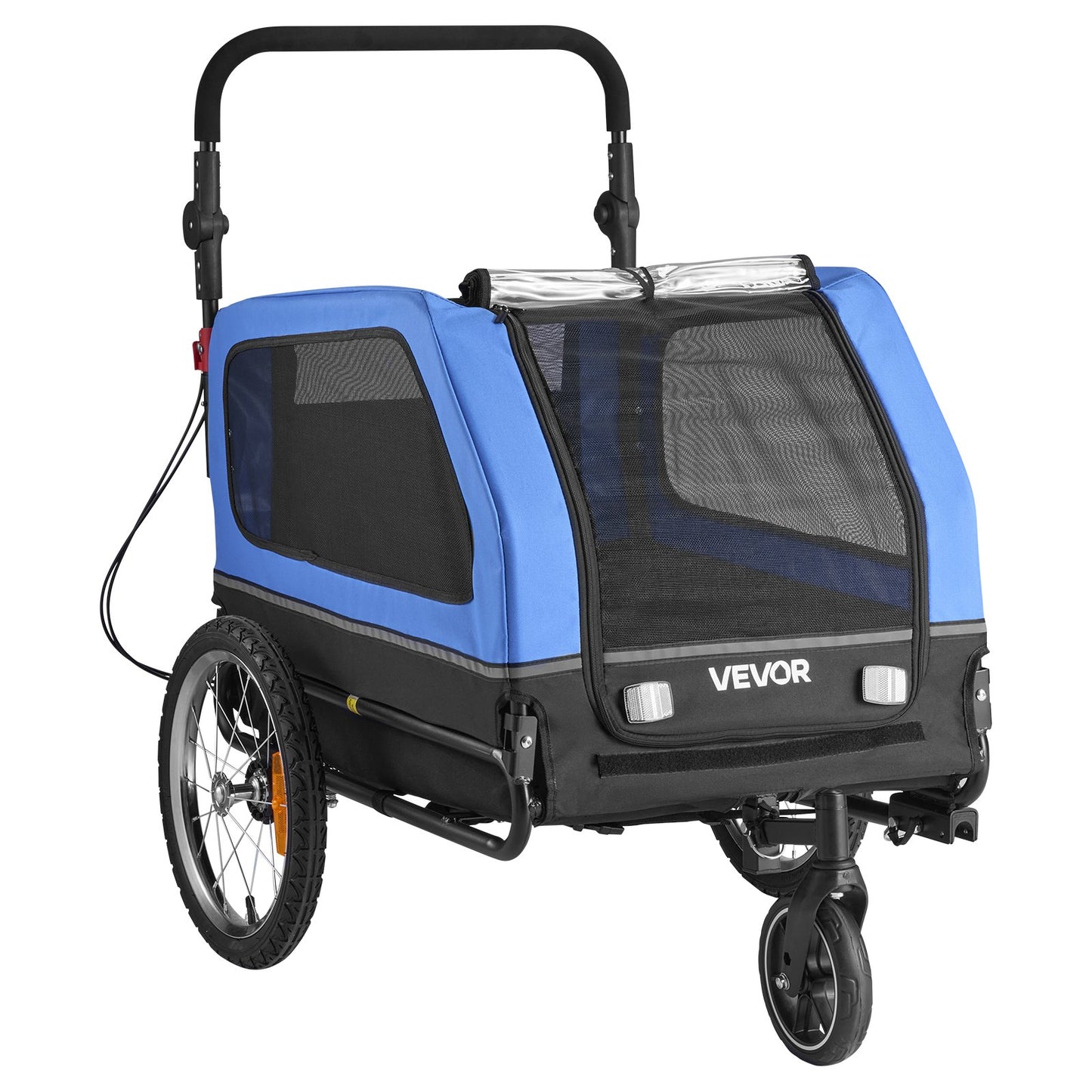 Dog Bike Trailer, Supports up to 40 kg, 2-in-1 Pet Stroller Cart Bicycle Carrier for Small & Large Dogs, Easy V952-TCTCLYSCWZXCV6PKI001V0