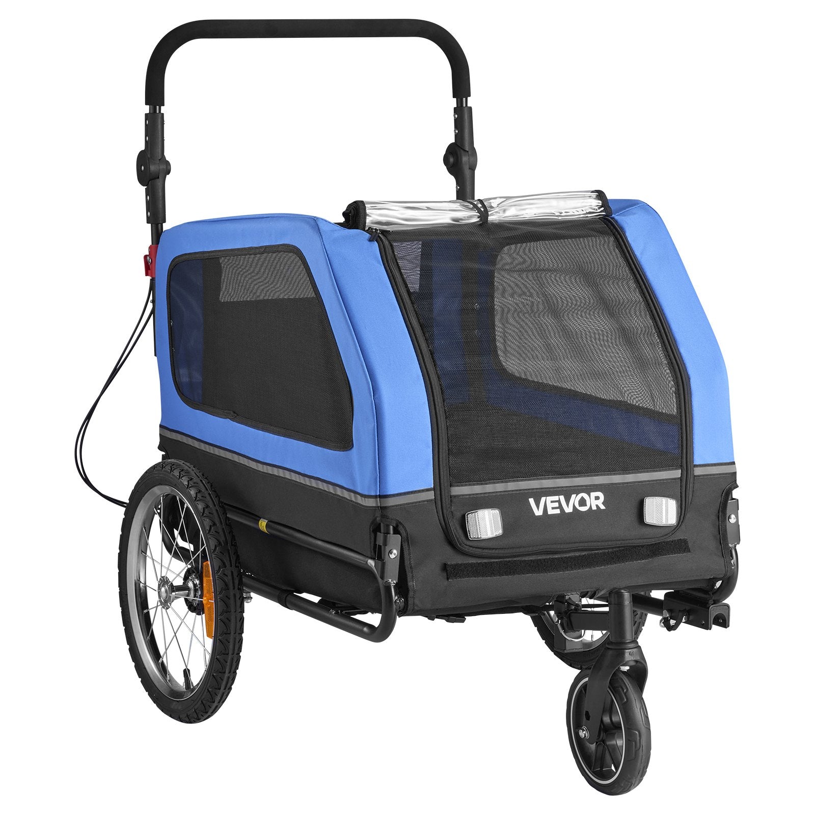 Dog Bike Trailer, Supports up to 40 kg, 2-in-1 Pet Stroller Cart Bicycle Carrier for Small & Large Dogs, Easy V952-TCTCLYSCWZXCV6PKI001V0