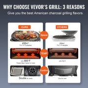 Portable Charcoal Grill, Propane Gas Grills with Cover and Cart, Heavy Duty Stainless Steel BBQ Grill, Mini V952-TCYXLYC1834505GFZV0