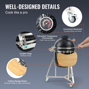 Portable Charcoal Grill, Propane Gas Grills with Cover and Cart, Heavy Duty Stainless Steel BBQ Grill, Mini V952-TCYXLYC1834505GFZV0