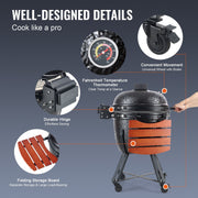 Portable Charcoal Grill, Propane Gas Grills with Cover and Cart, Heavy Duty Stainless Steel BBQ Grill, Mini V952-TCYXLYC243700Y92IV0