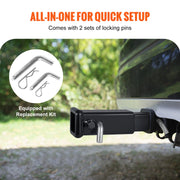 Trailer Hitch Extender, Fits for 2" Receiver Hitch Adapter, Trailer Hitch Extension Tube Extender, 7" V952-TCYZZG227000K8HB7V0