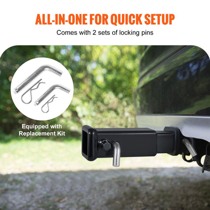 Trailer Hitch Extender, Fits for 2" Receiver Hitch Adapter, Trailer Hitch Extension Tube Extender, 7" V952-TCYZZG227000K8HB7V0