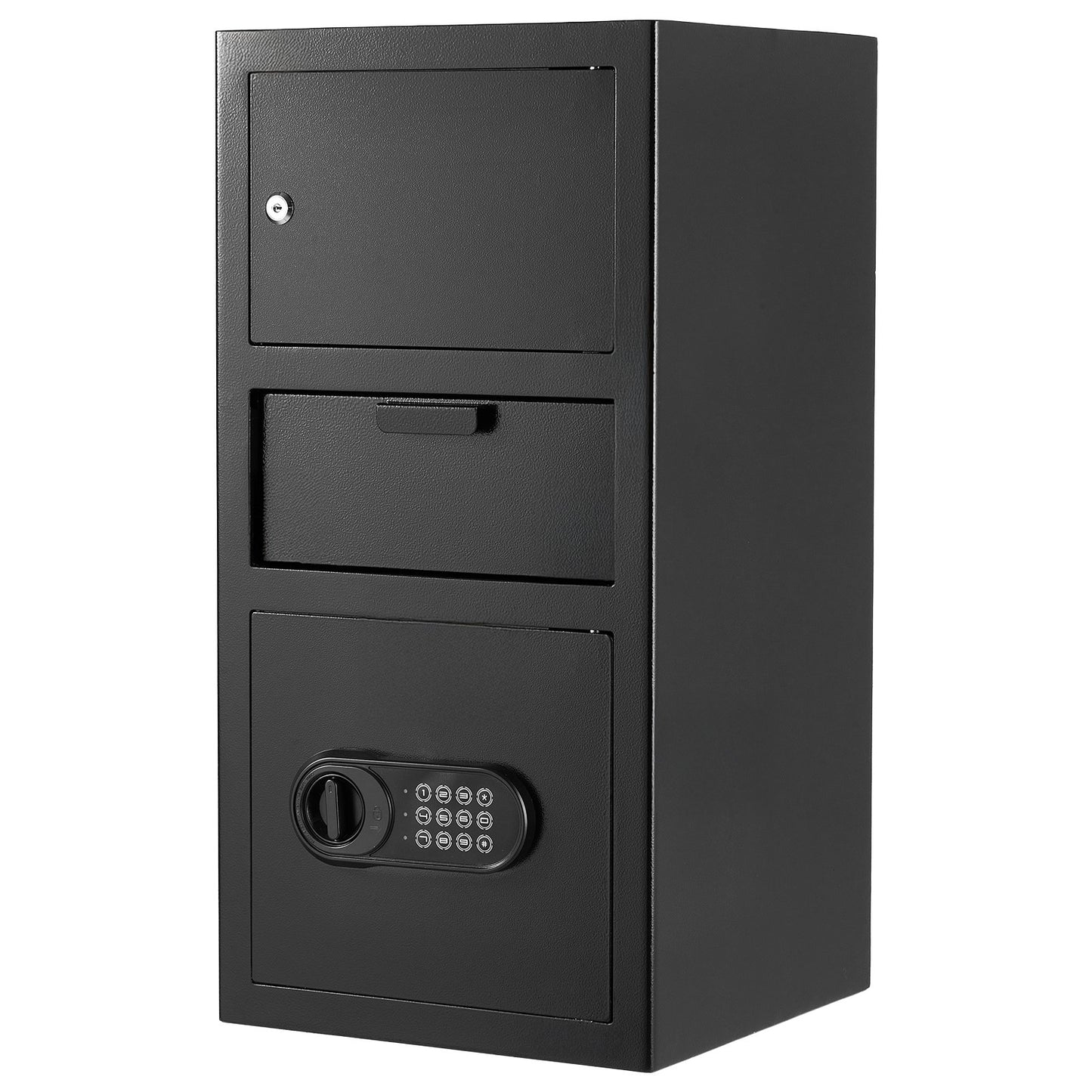 3.6 Cubic Feet Drop Safe, Large Capacity Front Drop Slot Safe Box with Digital Keypad, Heavy Duty 3 Tiers V952-TDSBXJ1378131EP8M001V9