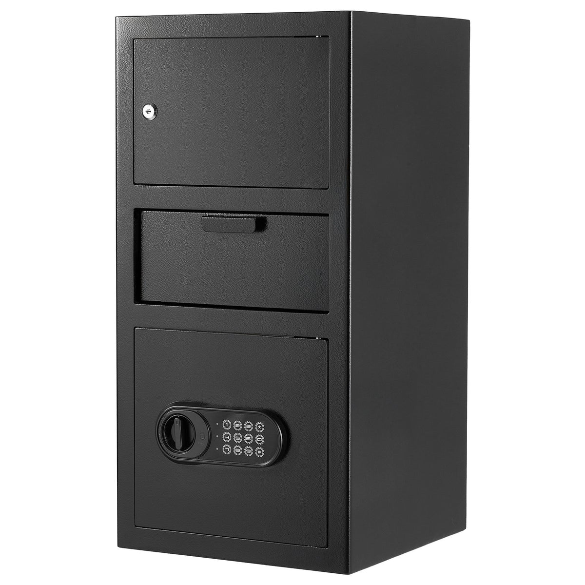 3.6 Cubic Feet Drop Safe, Large Capacity Front Drop Slot Safe Box with Digital Keypad, Heavy Duty 3 Tiers V952-TDSBXJ1378131EP8M001V9