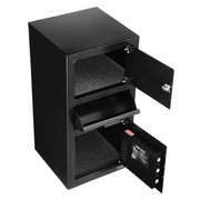 3.6 Cubic Feet Drop Safe, Large Capacity Front Drop Slot Safe Box with Digital Keypad, Heavy Duty 3 Tiers V952-TDSBXJ1378131EP8M001V9
