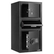 3.6 Cubic Feet Drop Safe, Large Capacity Front Drop Slot Safe Box with Digital Keypad, Heavy Duty 3 Tiers V952-TDSBXJ1378131EP8M001V9
