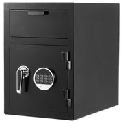 1.2 Cubic Feet Drop Safe, Large Capacity Front Drop Slot Safe Box with Digital Keypad, Heavy Duty 2 Tiers V952-TDSBXJ141420DFPNC001V9